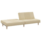 Bäddsoffa gräddvit tyg