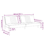 Bäddsoffa ljusgul tyg