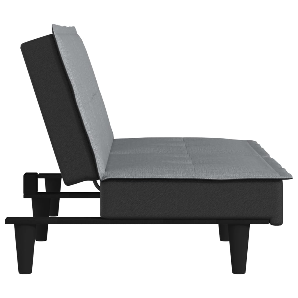 Bäddsoffa ljusgrå tyg