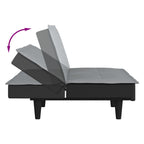 Bäddsoffa ljusgrå tyg