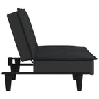 Bäddsoffa svart tyg