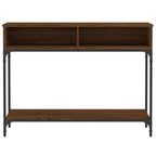 Avlastningsbord brun ek 100x30,5x75 cm konstruerat trä