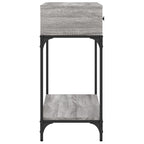 Avlastningsbord grå sonoma 100x34,5x75 cm konstruerat trä