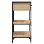 Avlastningsbord sonoma-ek 75x34,5x75 cm konstruerat trä