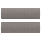 Malvero - 2-sits soffa med prydnadskuddar taupe 120 cm tyg