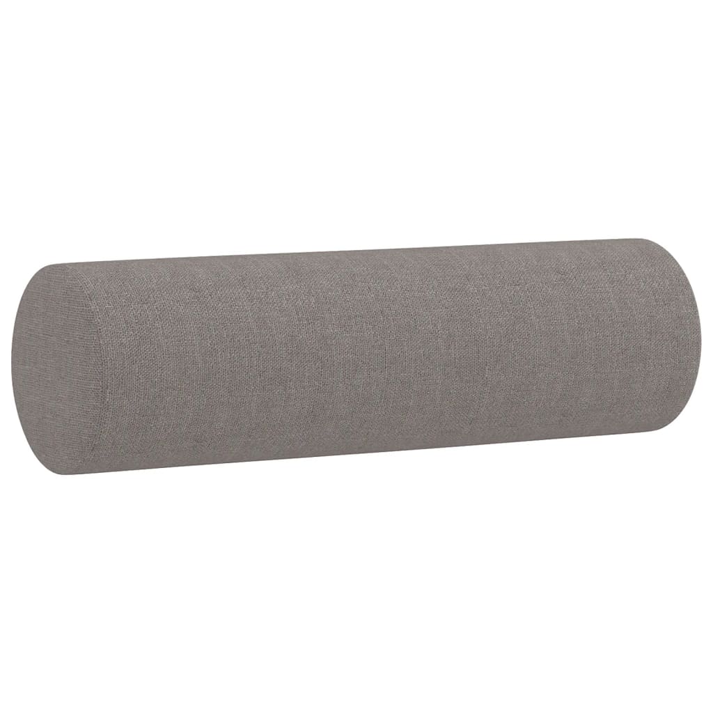 Pallin - 2-sits soffa med prydnadskuddar taupe 140 cm tyg