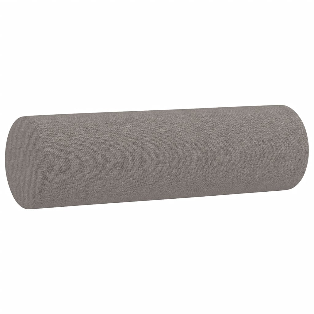 Belaro - 3-sitssoffa med prydnadskuddar taupe 180 cm tyg