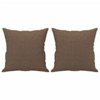 Talari - 2-sits soffa med prydnadskuddar brun 120 cm tyg