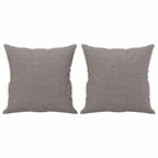 Javonne - 2-sits soffa med prydnadskuddar taupe 120 cm tyg