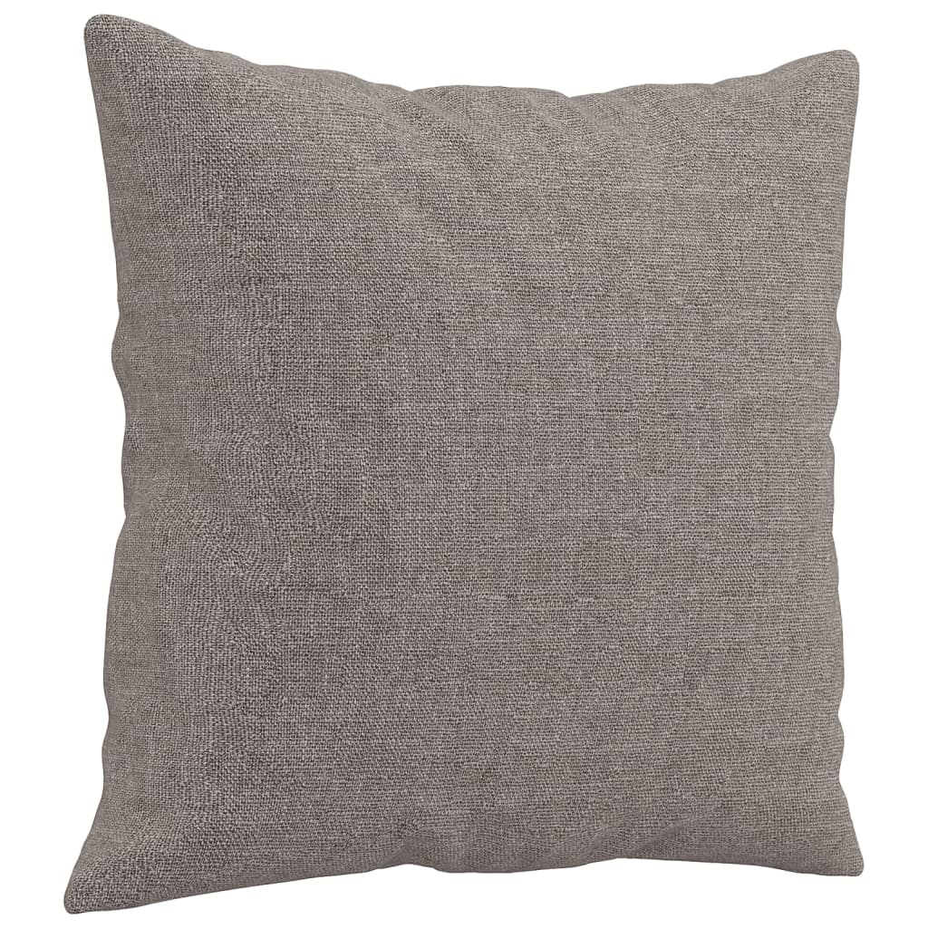 Javonne - 2-sits soffa med prydnadskuddar taupe 120 cm tyg