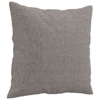 Yerano - 2-sits soffa med prydnadskuddar taupe 140 cm tyg