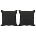 Carmiro- 3-sitssoffa med prydnadskuddar svart 180 cm tyg