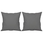 Olmira - 2-sitssoffa med prydnadskuddar mörkgrå 120 cm mikrofibertyg