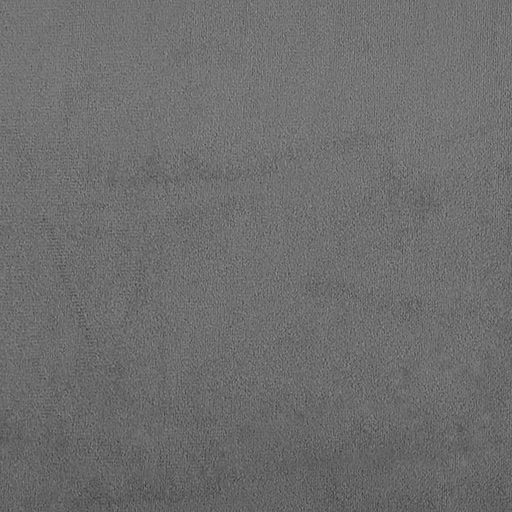 3-sitssoffa med prydnadskuddar mörkgrå 180 cm mikrofibertyg