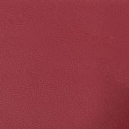 3-sitssoffa med fotpall vinröd 180 cm konstläder