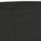 3-sitssoffa med fotpall Svart 180 cm tyg