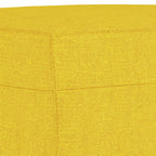 3-sitssoffa med fotpall Ljusgul 180 cm tyg