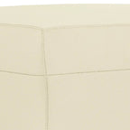 Helsinki - Soffgrupp med kuddar 3 delar gräddvit konstläder