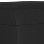 Marvello - Soffgrupp med kuddar 4 delar svart mikrofibertyg