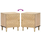 Torvelli - Nattduksbord 2 st 40x33x46 cm massivt mangoträ