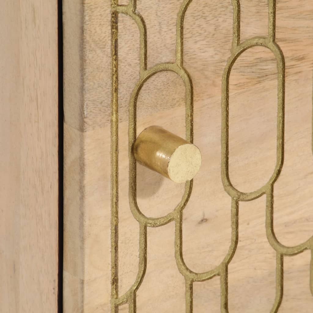 Torvelli - Nattduksbord 2 st 40x33x46 cm massivt mangoträ