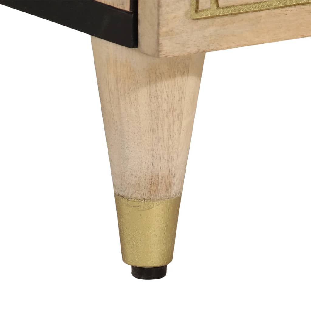 Torvelli - Nattduksbord 2 st 40x33x46 cm massivt mangoträ