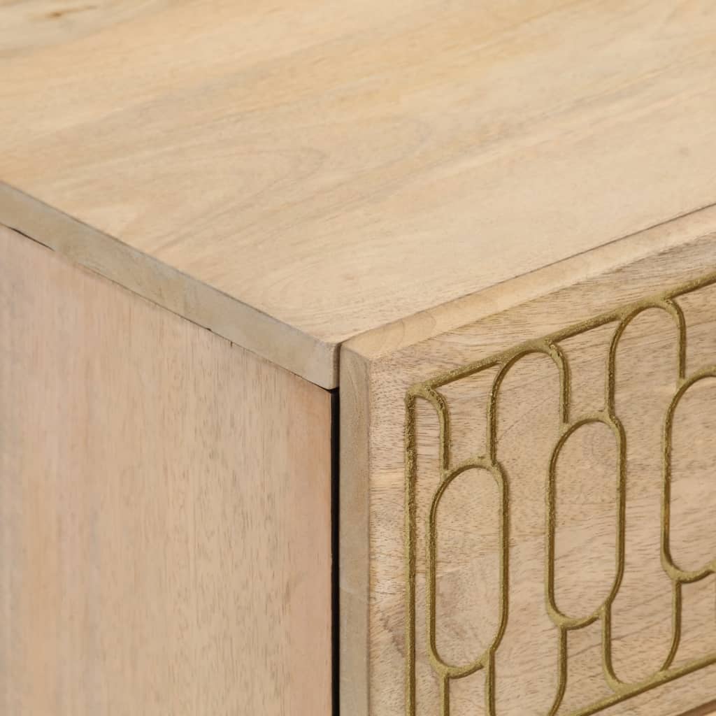 Ravensoir - Nattduksbord 2 st 40x33x46 cm massivt mangoträ