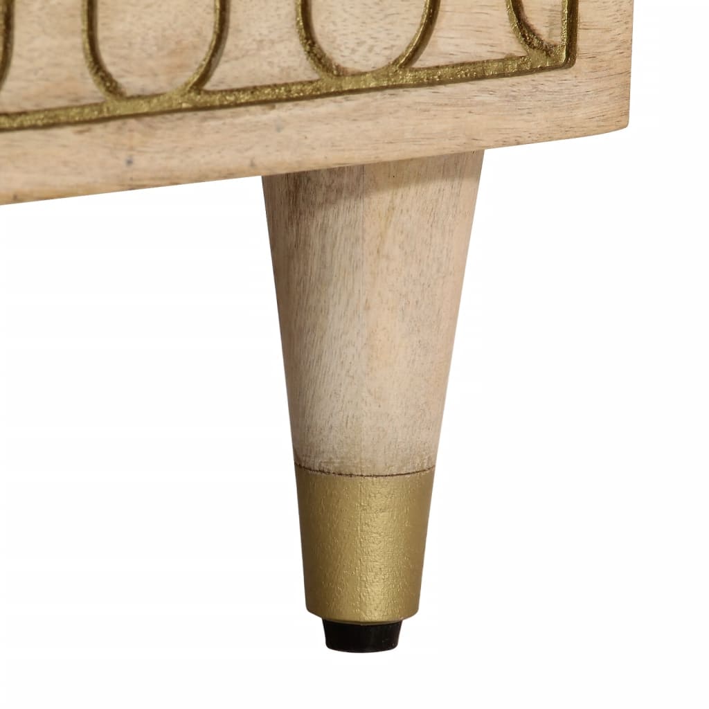 Ravensoir - Nattduksbord 2 st 40x33x46 cm massivt mangoträ