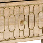 Ravensoir - Nattduksbord 2 st 40x33x46 cm massivt mangoträ