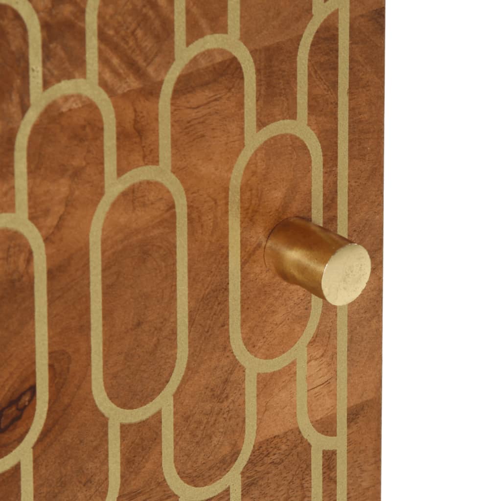 Hernavo - Nattduksbord 2 st 40x33x46 cm massivt mangoträ