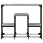 Avlastningsbord grå sonoma 89,5x28x76 cm konstruerat trä