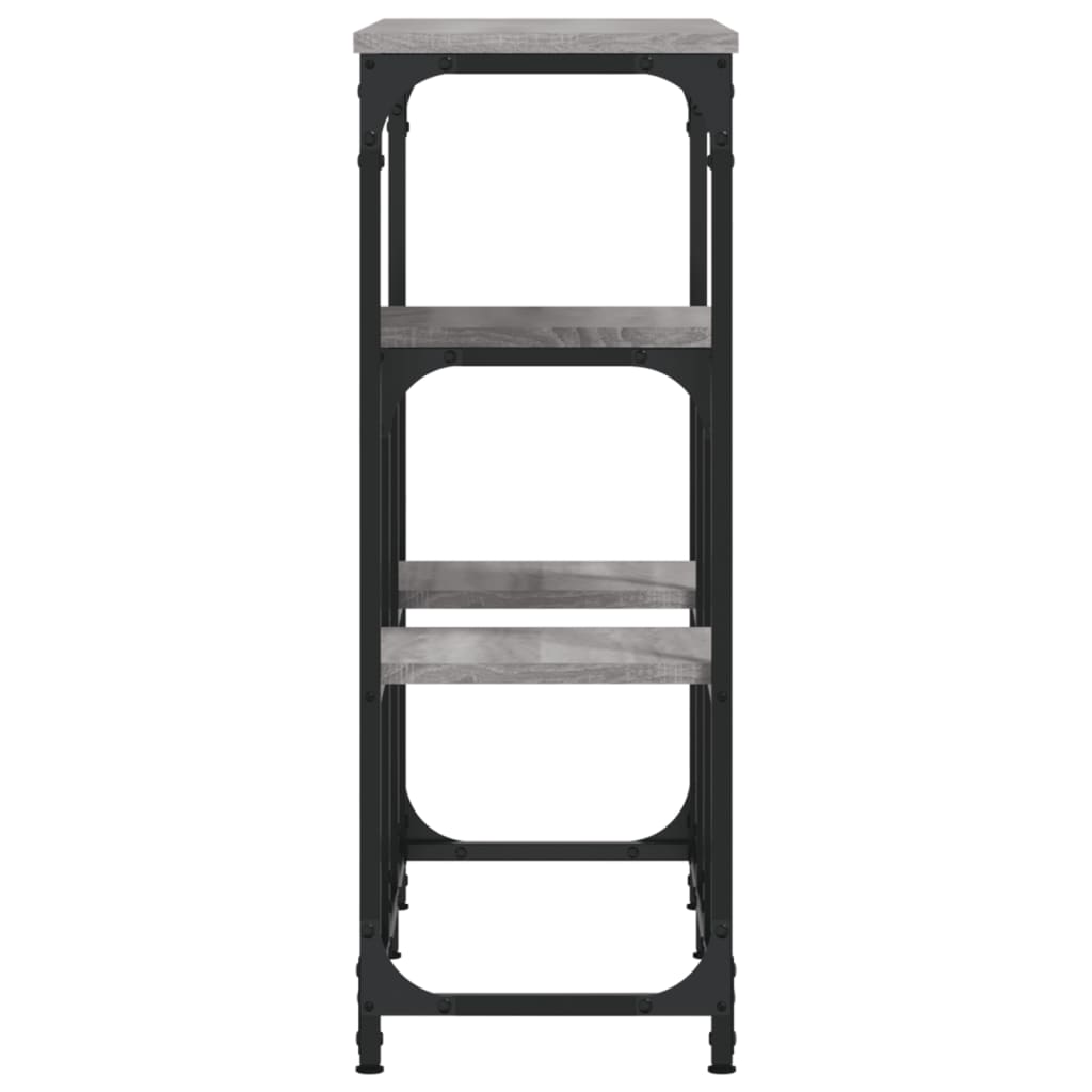 Avlastningsbord grå sonoma 89,5x28x76 cm konstruerat trä