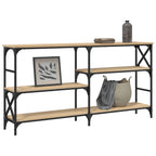 Avlastningsbord sonoma ek 150x29x76,5 cm konstruerat trä