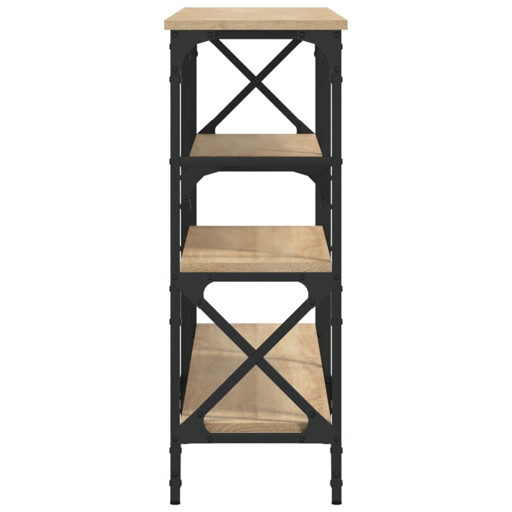 Avlastningsbord sonoma ek 150x29x76,5 cm konstruerat trä