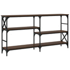 Avlastningsbord brun ek 150x29x76,5 cm konstruerat trä