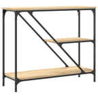 Avlastningsbord sonoma ek 88,5x30x75 cm konstruerat trä