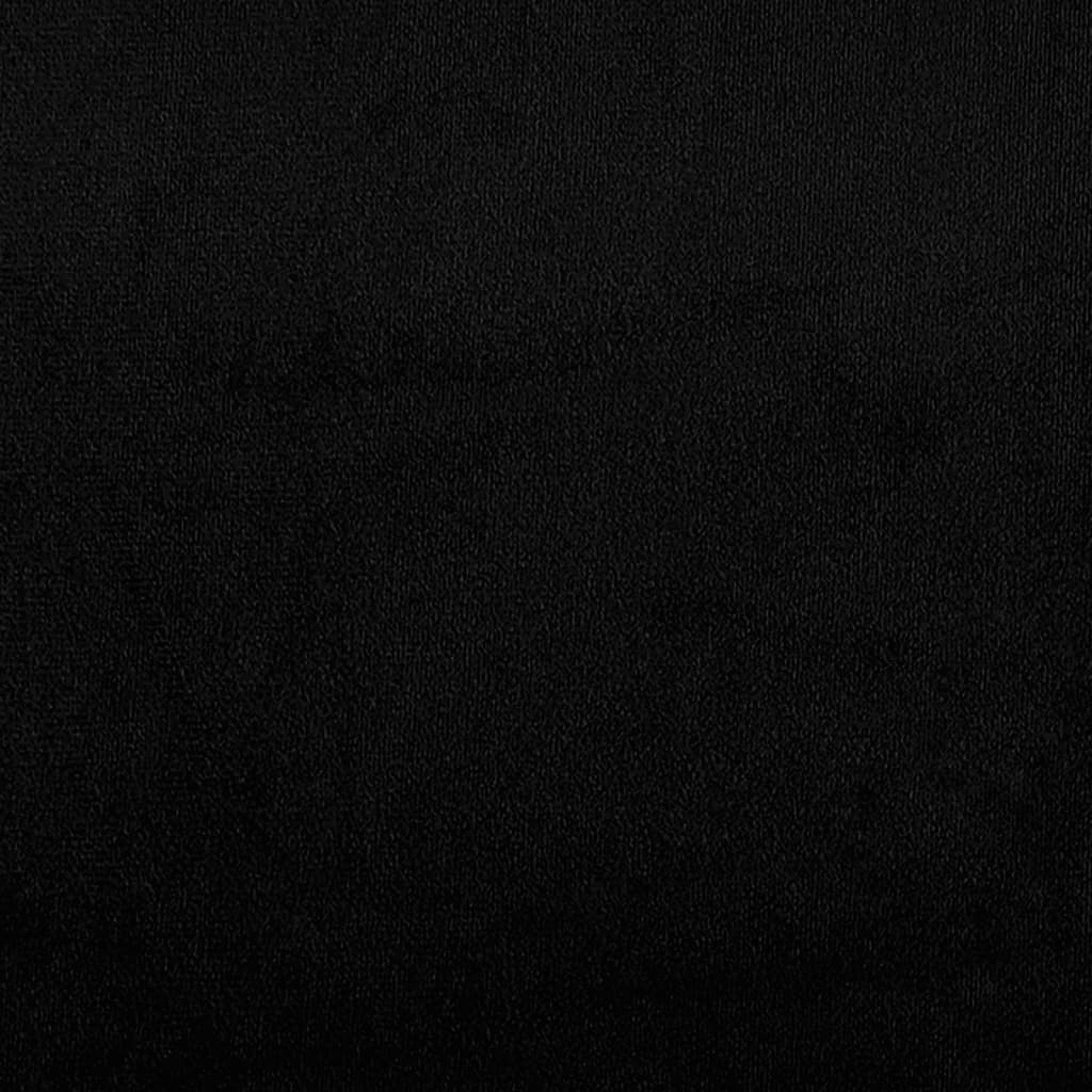 2-sitssoffa Svart 120 cm mikrofibertyg