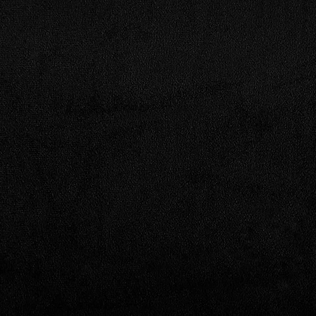 3-sitssoffa svart 180 cm mikrofibertyg