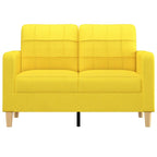 2-sitssoffa ljusggul 120 cm tyg