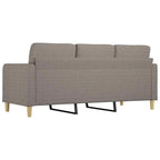 3-sitssoffa taupe 180 cm tyg