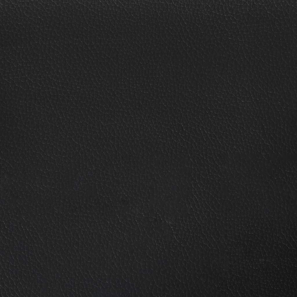 3-sitssoffa svart 180 cm konstläder