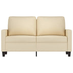 2-sitssoffa gräddvit 120 cm tyg