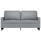 2-sitssoffa ljusgrå 140 cm tyg