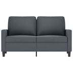 2-sitssoffa mörkgrå 120 cm sammet