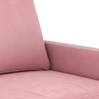 3-sitssoffa rosa 180 cm sammet