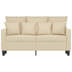 2-sitssoffa gräddvit 120 cm tyg