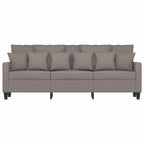 3-sitssoffa taupe 180 cm tyg