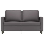 2-sitssoffa Grå 120 cm konstläder