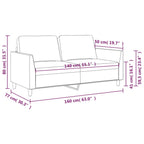 2-sitssoffa Grädde 140 cm konstläder
