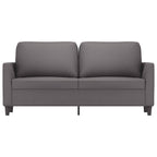 2-sitssoffa grå 140 cm konstläder